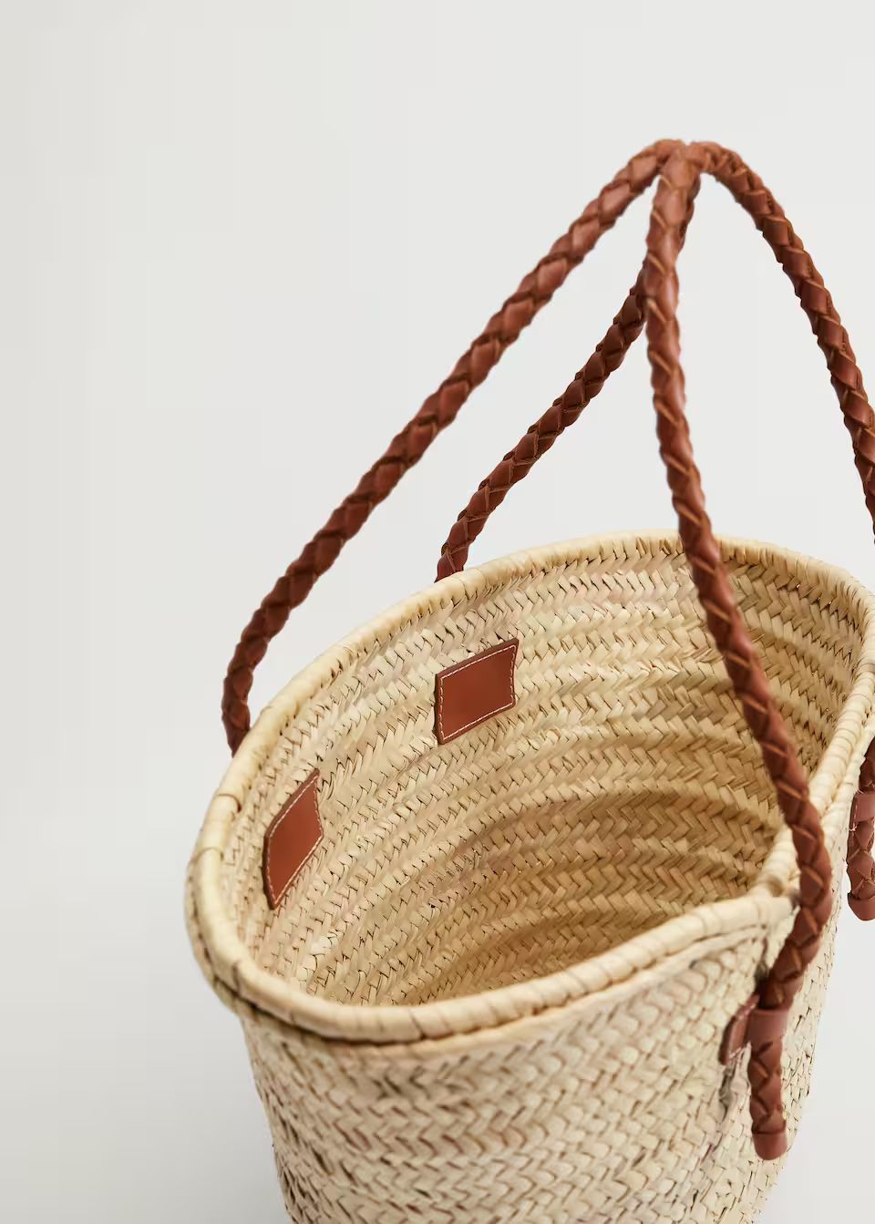Basket bag with braided straps | MANGO (US)