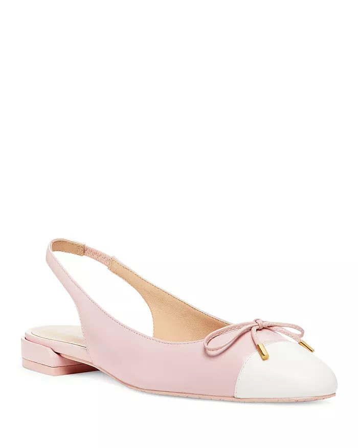 Women's Sleek Bow Pointed Toe Slingback Flats | Bloomingdale's (US)