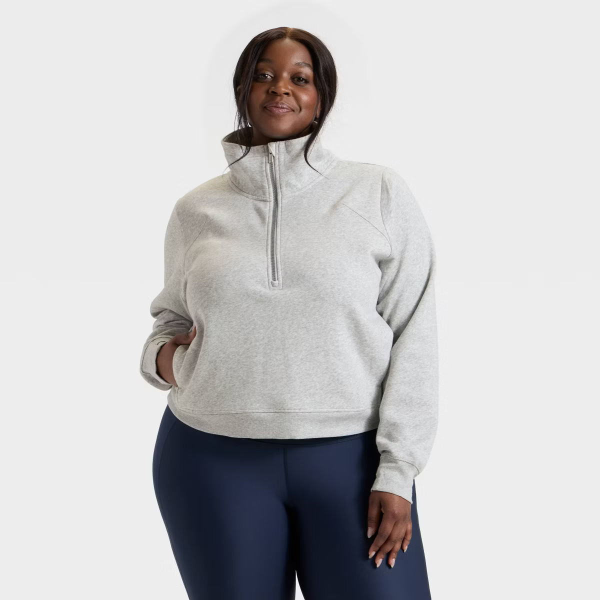 Women's Active Comfort 1/2 Zip Pullover Fleece Sweatshirt - All In Motion™ | Target