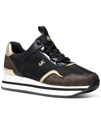 MICHAEL Michael Kors Women's Raina Lace-Up Trainer Running Sneakers - Macy's | Macy's