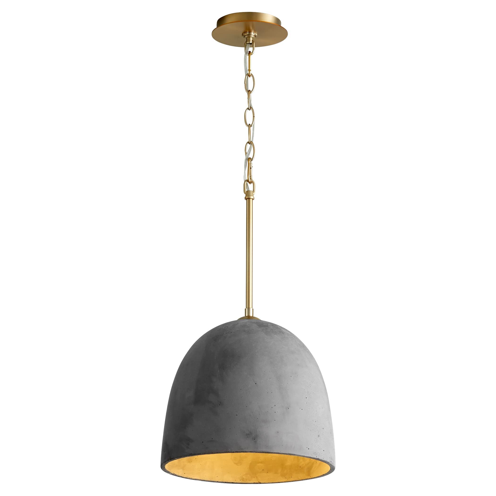 Oxygen 3-641-1540 I Dune Collection 12 Inch Single Light Pendant I in A Dark Gray and Aged Brass ... | Amazon (US)