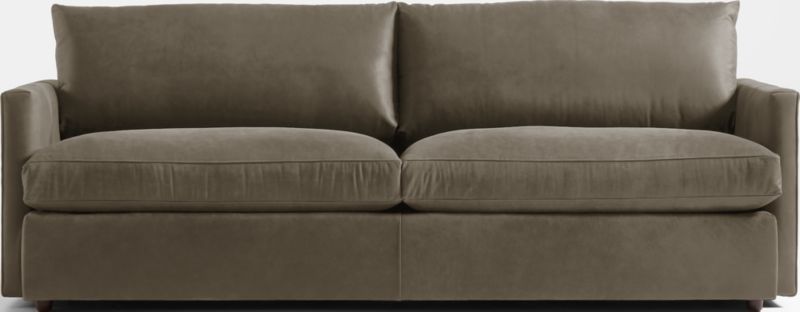 Lounge Deep Leather Sofa 93" + Reviews | Crate & Barrel | Crate & Barrel