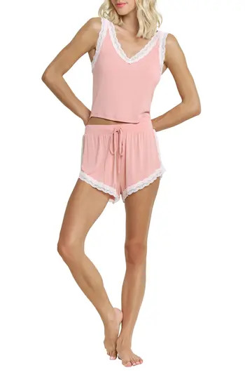 Honeydew Mellow Out Lace Trim Pajamas in Rose Bloom at Nordstrom Rack, Size X-Small | Nordstrom Rack