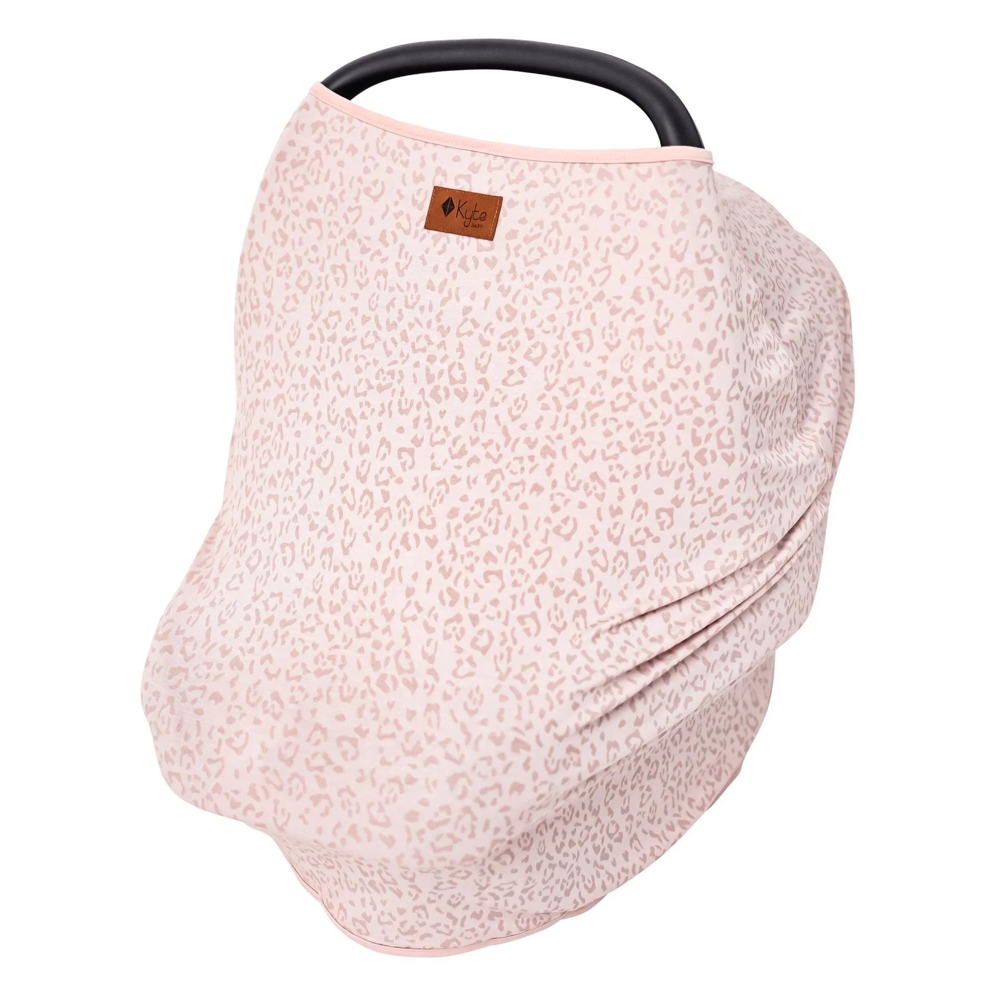 Car Seat Cover in Small Blush Leopard | Kyte BABY