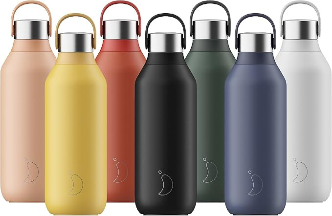 Chilly's Series 2 Bottle - Leak-Proof, No Sweating - BPA-Free Stainless Steel - Reusable - Double... | Amazon (UK)