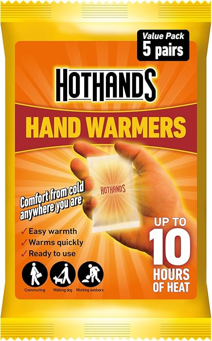 HotHands Hand Warmers - 5 Pairs - 10 hours of heat - Air activated - Ready to use | Amazon (UK)
