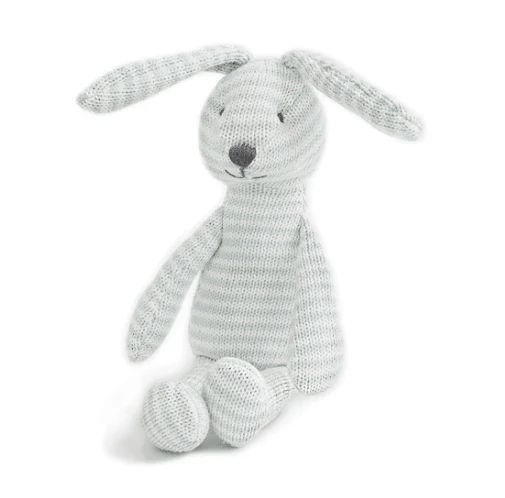 blue stripe cotton knit bunny | minnow
