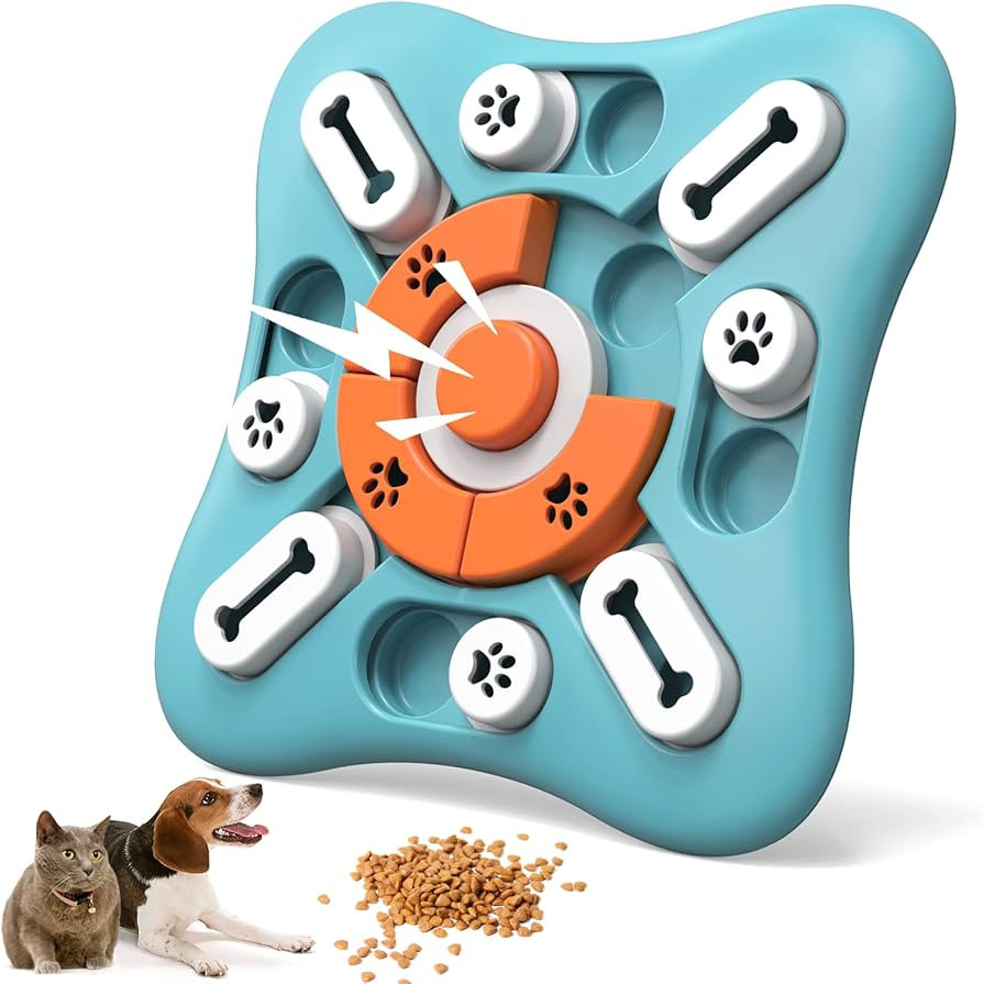 Interactive Dog Treat Puzzle Toys for IQ Training & Mental Stimulating,Fun Slow Feeder,Large Medi... | Amazon (US)