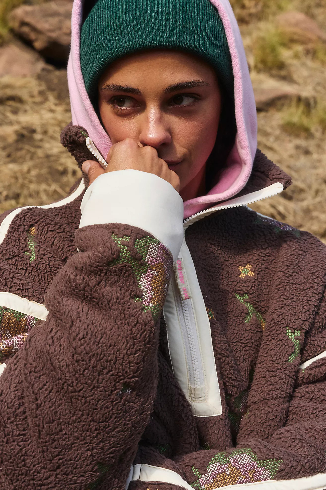 Mountain High Embroidered Half Zip Fleece | Free People (Global - UK&FR Excluded)