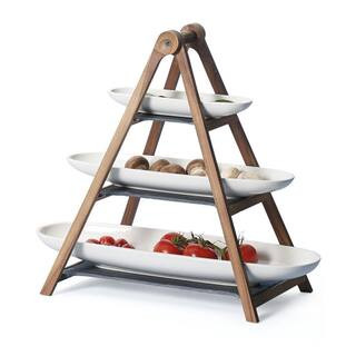 Villeroy & Boch Artesano 4-piece Eye Catcher Tiered Server Set with Bowls 1041309031 - The Home D... | The Home Depot