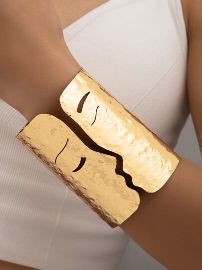 Figure Design Cuff Bangle - Size one-size | SHEIN