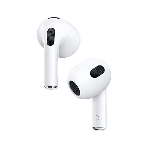 Apple AirPods (3rd Generation) Wireless Ear Buds, Bluetooth Headphones, Personalized Spatial Audio, Sweat and Water Resistant, Lightning Charging Case Included, Up to 30 Hours of Battery Life | Amazon (US)