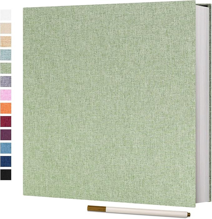 Vienrose Photo Album Self Adhesive 4x6 5x7 3x5 8x10 Scrapbook Album DIY Scrap Book with A Metalli... | Amazon (US)