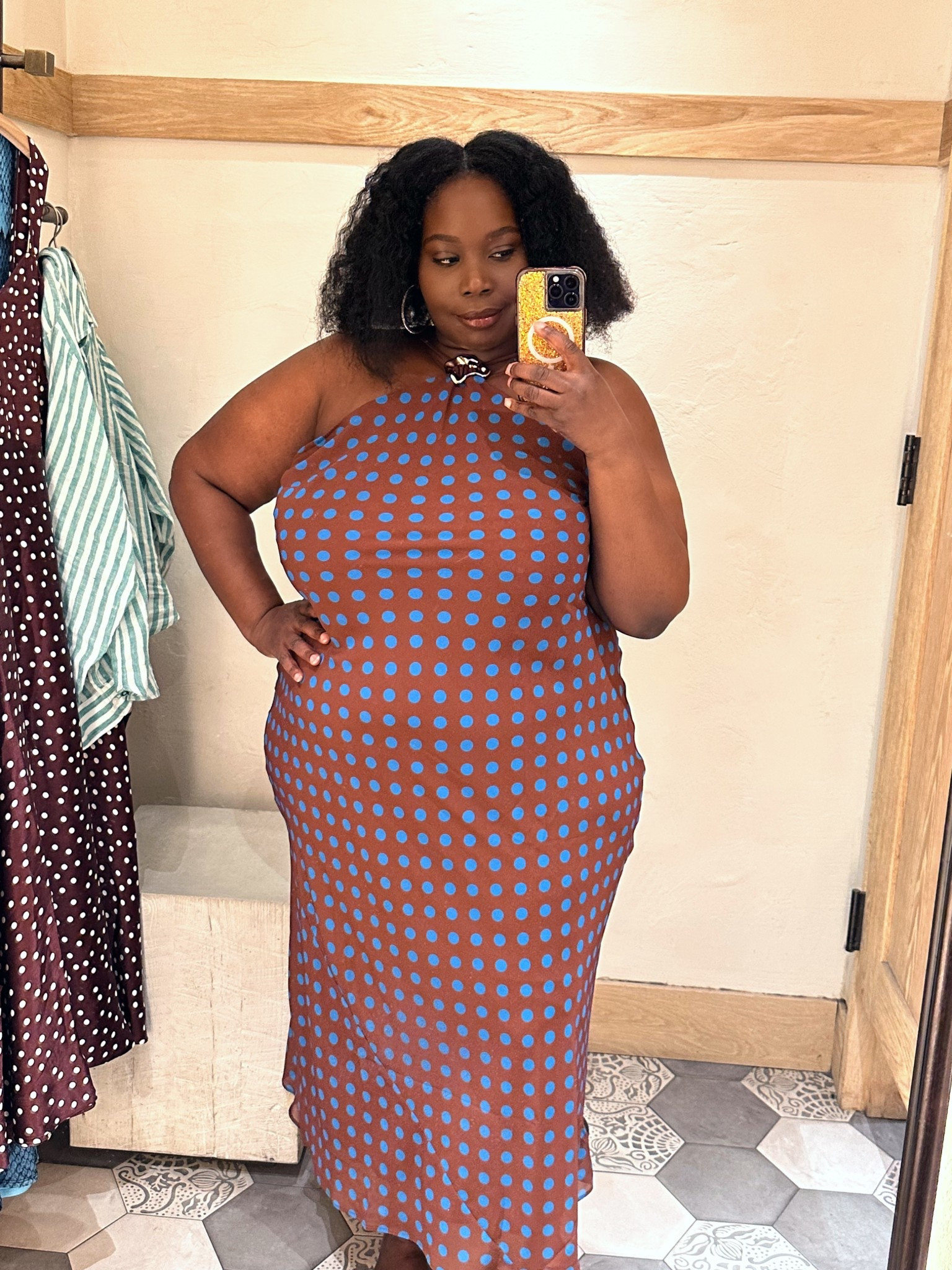 Obsessed with this polka dot plus size fashion dress from @Anthropologie wearing a 3X . I linked more plus size dresses from them too.

#LTKMidsize #LTKMothersDay #LTKPlusSize