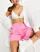 ASOS DESIGN linen mom shorts in pink | ASOS (Global)