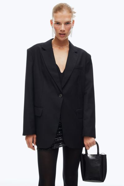 Oversized Single-breasted Jacket | H&M (US + CA)