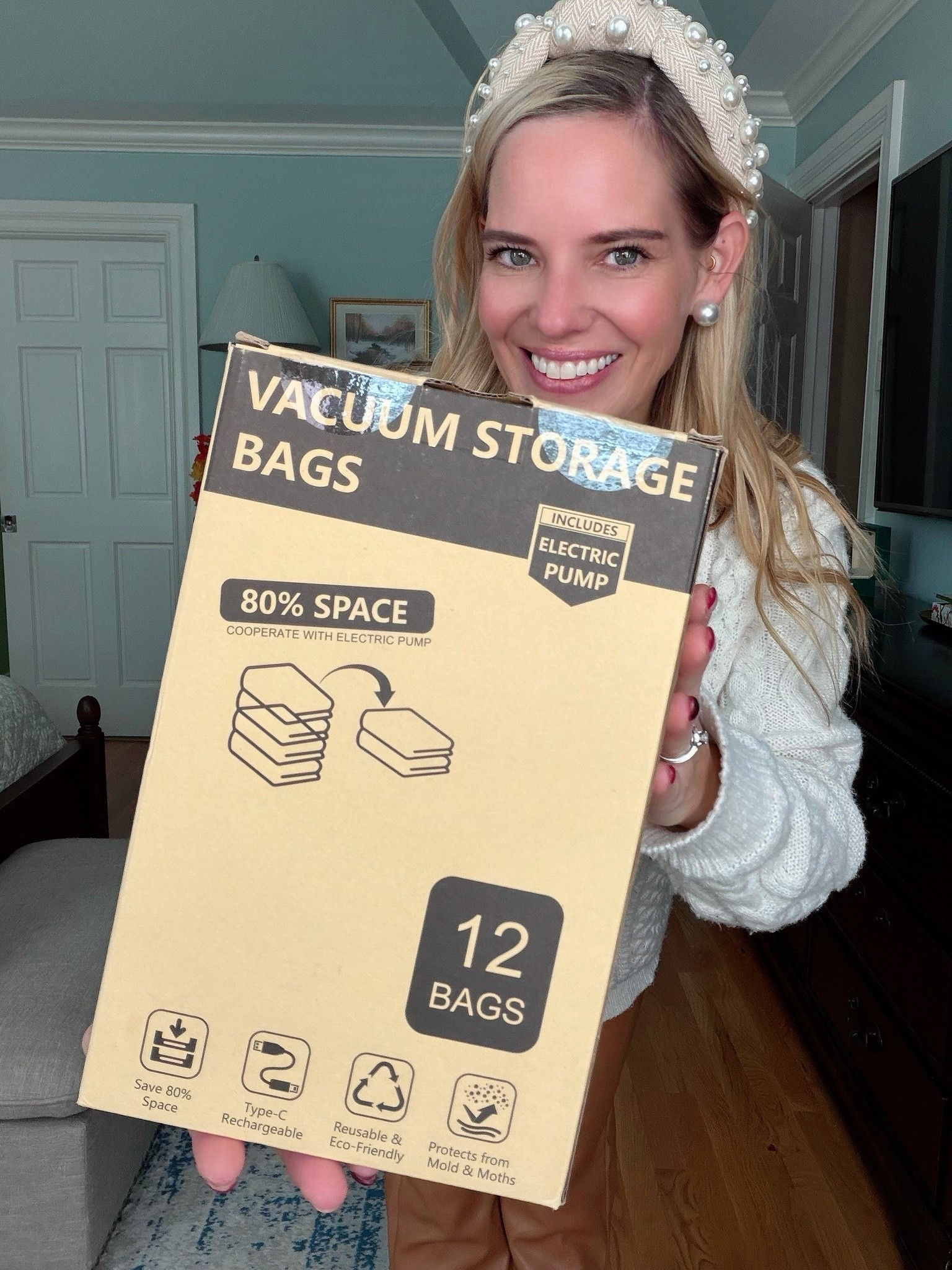 Summer Clothes Storage Made Easy ☀️👗

Packing away my summer wardrobe just got SO much easier! 🧺✨ These reusable vacuum storage bags come with a rechargeable pump and 12 bags in 3 sizes, making them perfect for storing summer clothes, swimsuits, linens, and other bulky items while saving tons of space.

And they’re great for travel too! ✈️🧳 Use them to compress clothes and maximize suitcase space—especially helpful for family vacations and longer trips. 🙌🏼

Such a simple organization hack for home and travel! 💕✨

summer clothes storage, seasonal clothing organization, closet organization, space saving storage bags, vacuum storage bags, travel packing essentials, suitcase organization, packing hacks, travel organization, home organization, Amazon home finds, vacation packing essentials

#LTKHome #LTKmomlife #LTKTravel