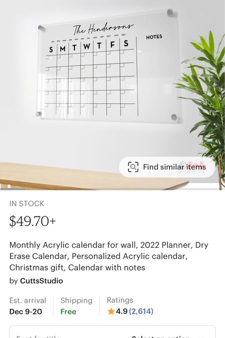 Our wall calendar, that I love so much, would make such a great gift! We have the 16x24 monthly with notes. 

#LTKHoliday #LTKGiftGuide #LTKhome