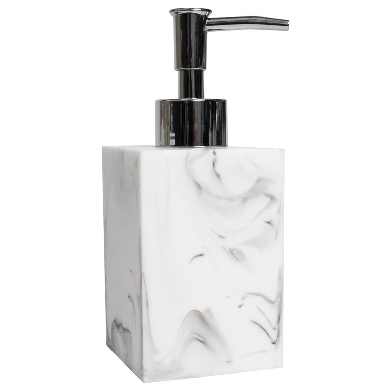 Plaza Bath Accessory Collection Poly Resin Bathroom Lotion/Soap Dispenser | Walmart (US)