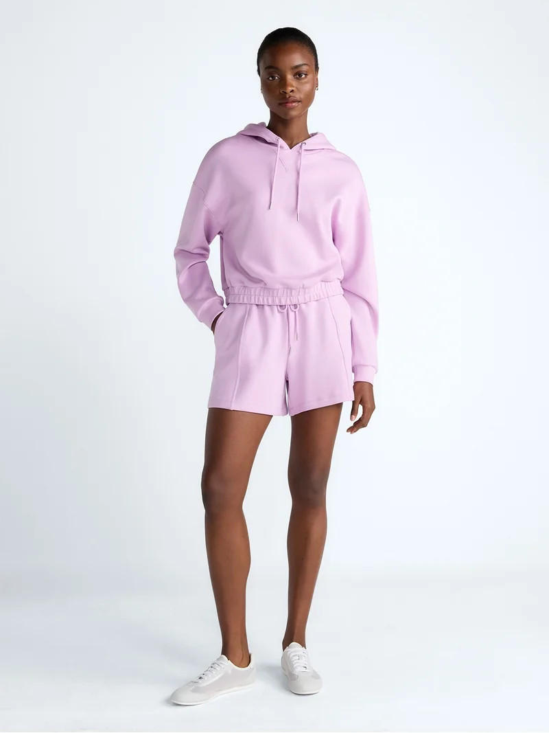 Scoop Women's and Women's Plus Scubaknit Seamed Shorts, 4.5'' Inseam, Sizes XS-4X | Walmart (US)