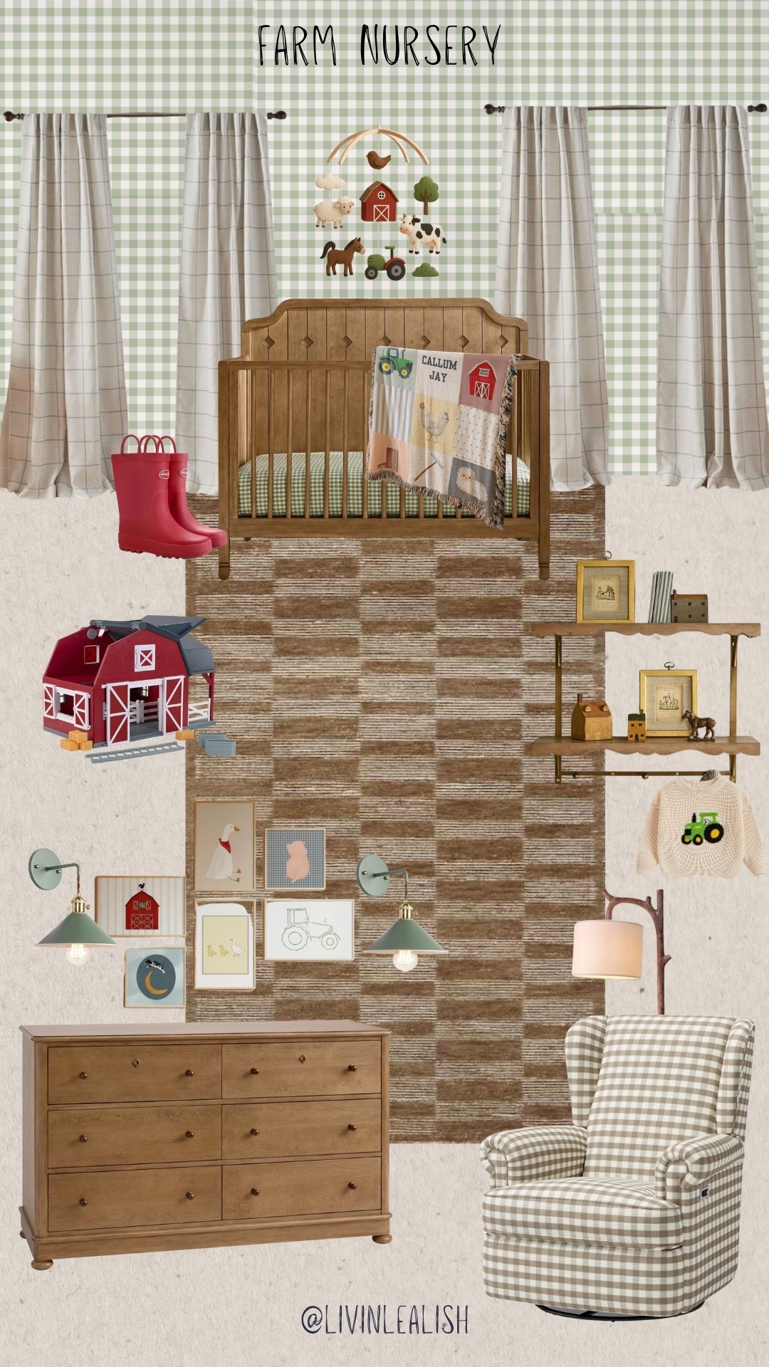 The cutest farm nursery! 🐷🐓🐮 #farmnursery #nurserytheme #babyboyroom #babyroom 

#LTKKids #LTKBaby #LTKHome