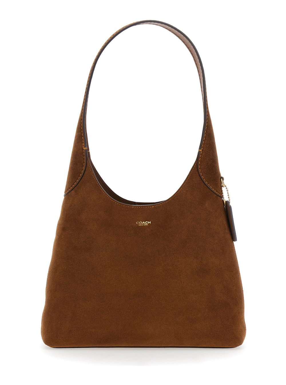 Coach brooklyn 28 Brown With Single Shoulder Strap And Logo Lettering On The Front In Suede Woman | Italist.com US