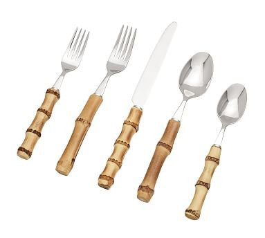 Natural Bamboo Flatware | Pottery Barn (US)