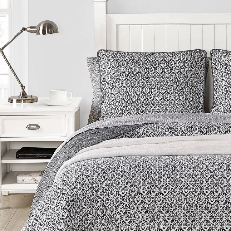 Midnight In Paris Quilt & Sham Set Black - Scout Home | Target