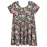 Gerber Baby Girls' Toddler Buttery Soft Short Sleeve Twirl Dress with Viscose Made from Eucalyptu... | Amazon (US)