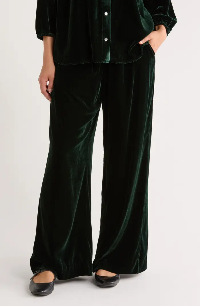 Bella Velvet Drawstring Pants | Nordstrom