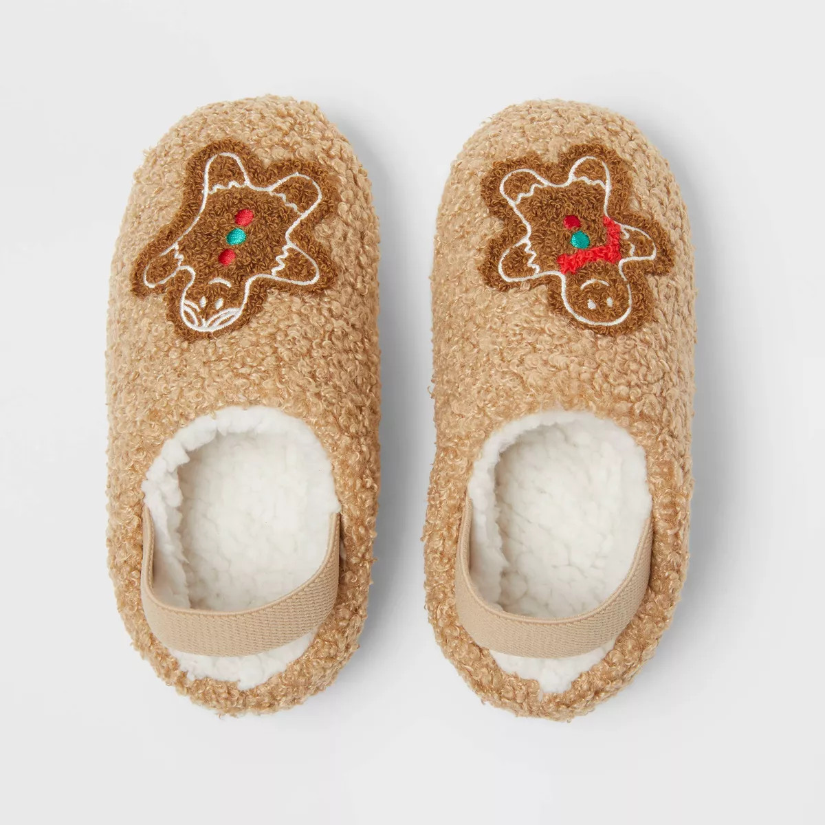 Toddler Gingerbread Scuff Slippers - Wondershop™ Camel 9T-10T | Target