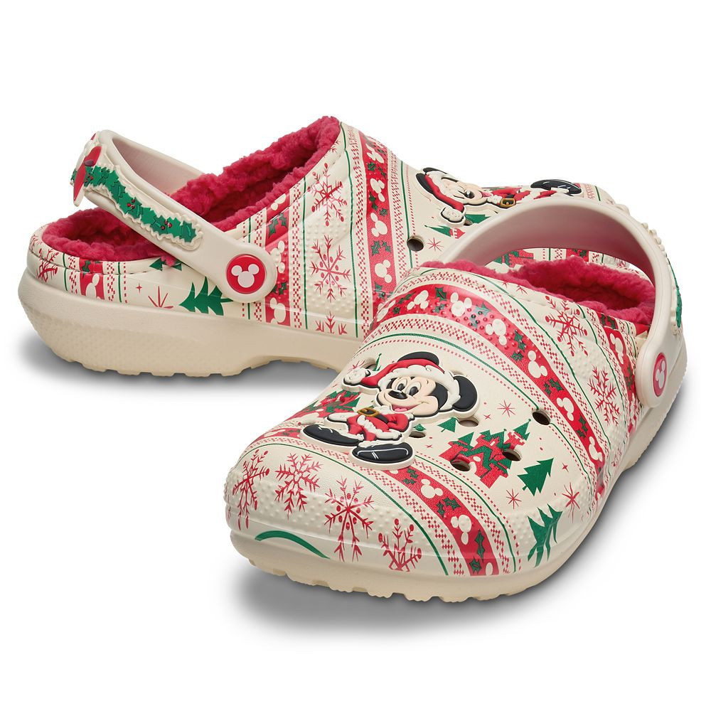 Santa Mickey Mouse Fair Isle Holiday Clogs for Adults by Crocs Official shopDisney | Disney Store