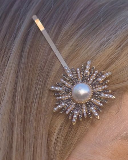 Oliver Bonas starburst and Pearl hair clip. Sparkle hair accessories 

#LTKunder50 #LTKeurope #LTKSeasonal