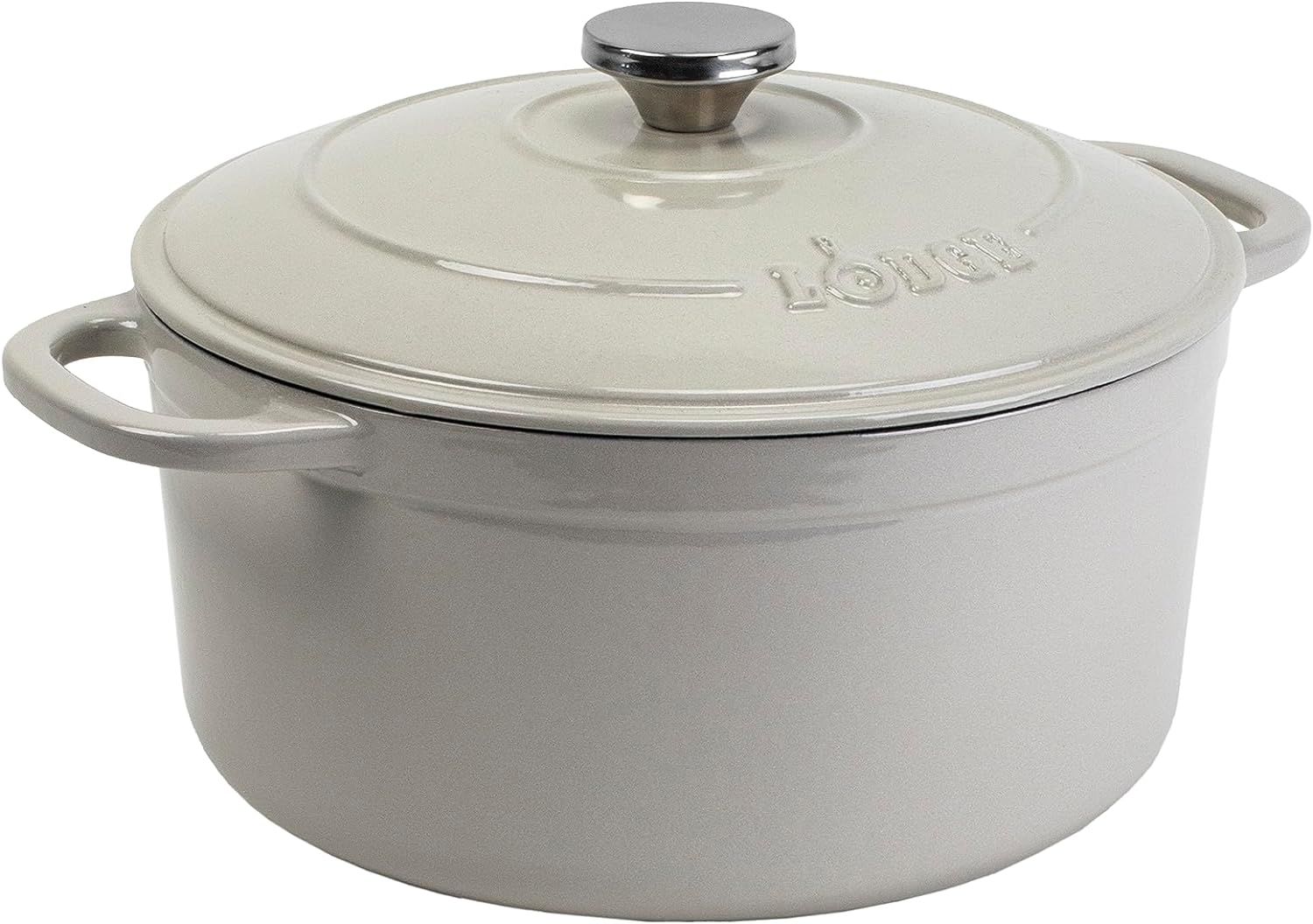 Lodge 6.5 Quart Enameled Cast Iron Dutch Oven with Lid – Dual Handles – Oven Safe up to 500°... | Amazon (US)