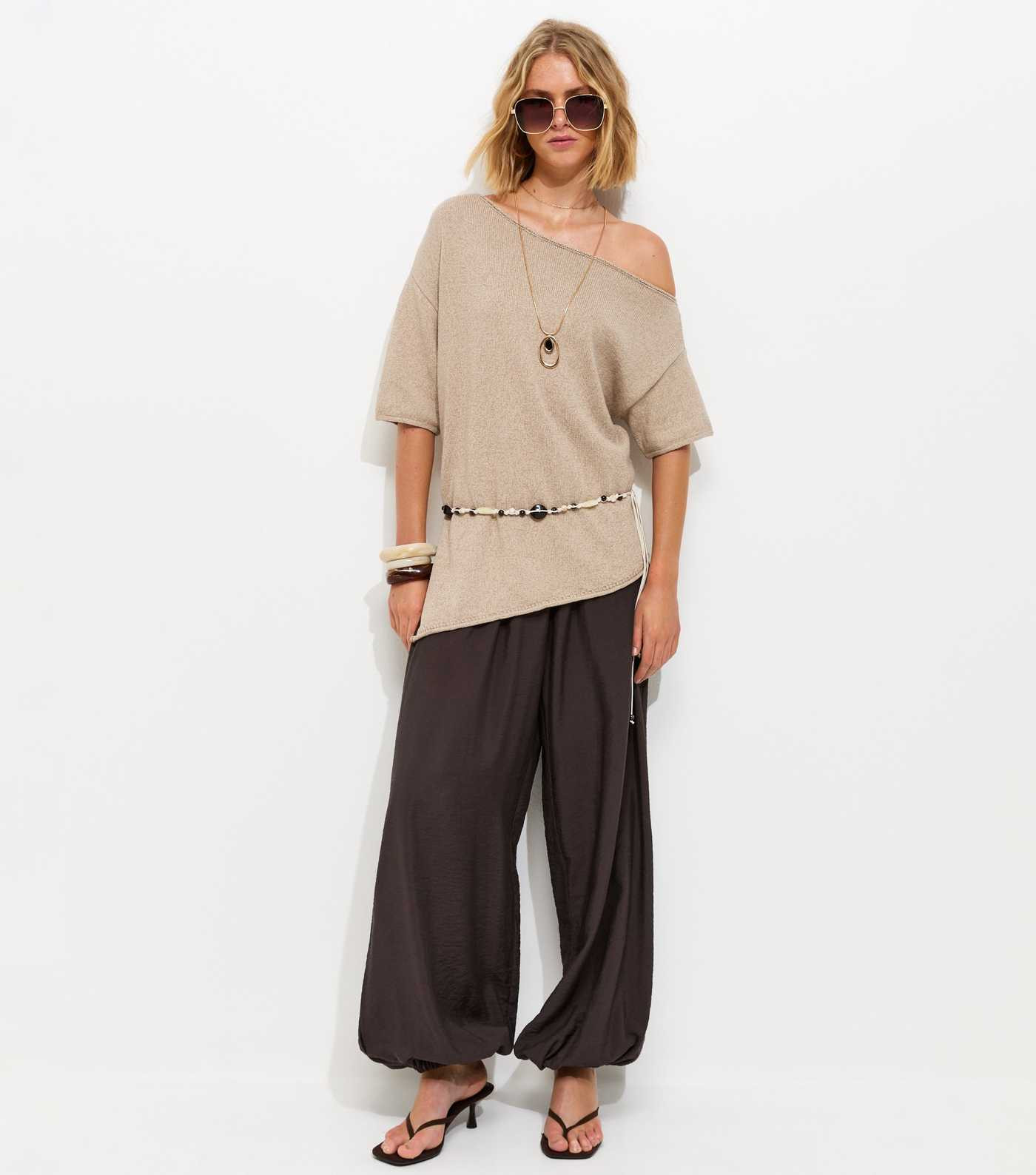 Dark Brown Cuffed Leg Trousers | New Look | New Look (UK)