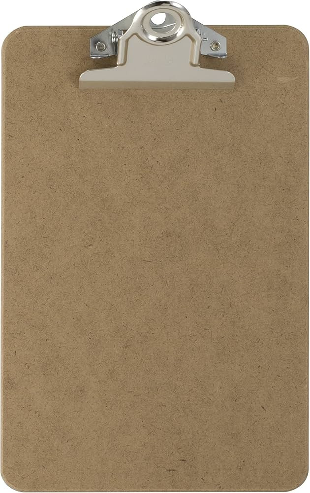 Officemate Recycled Wood Clipboard, 3 Inch Clip, 1 Pack Clipboard, Memo Size (6 x9 Inches), Brown... | Amazon (US)