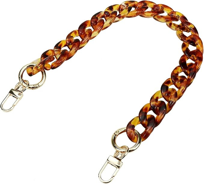15" Short Thick Resin Purse Bag Handle Shoulder Strap Replacement, Handbag Decoration Chain, Bag ... | Amazon (US)