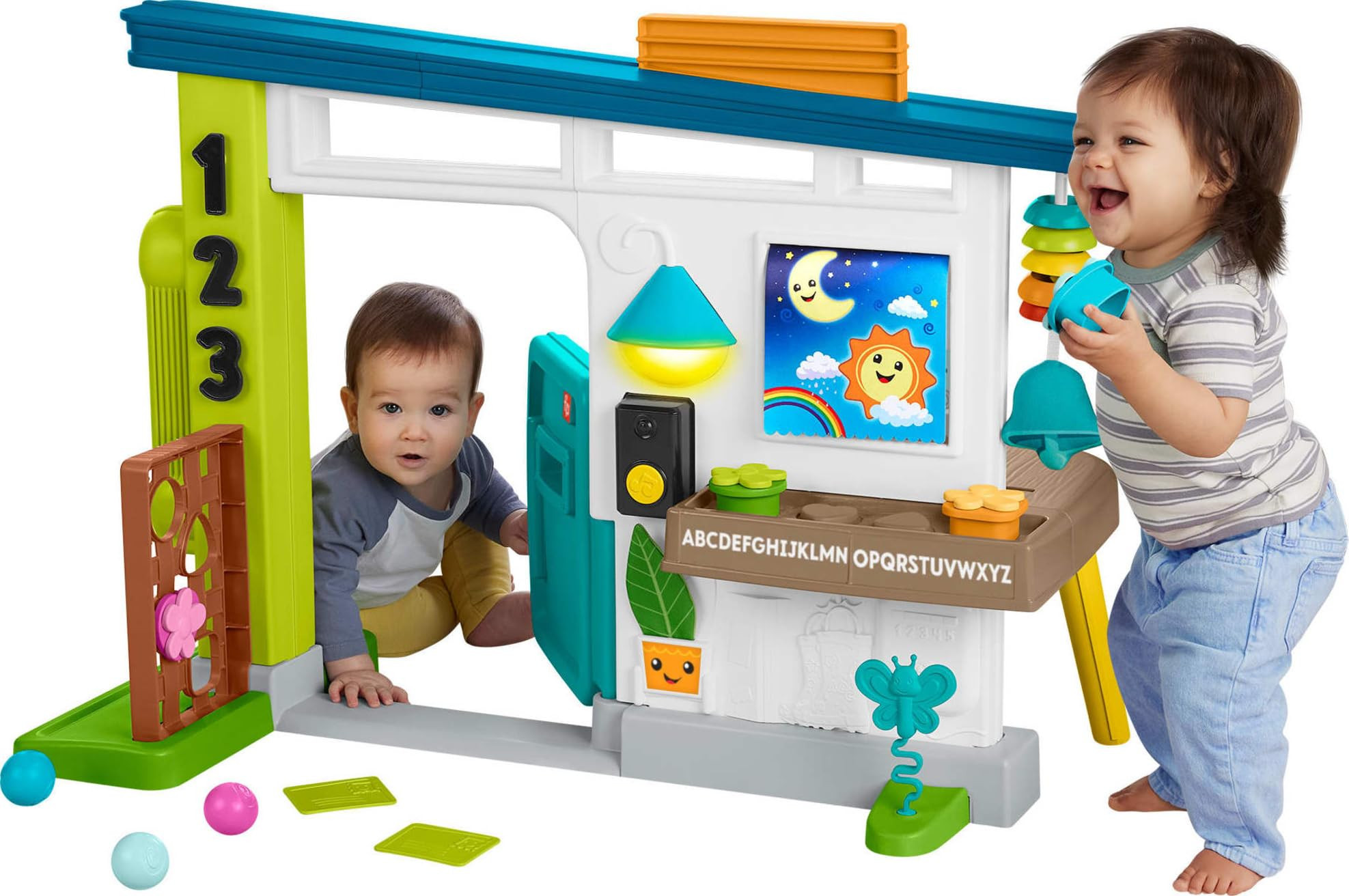 Fisher-Price Baby Learning Toy Laugh & Learn Ultimate Playhouse with Smart Stages & 9 Pretend Pla... | Amazon (US)