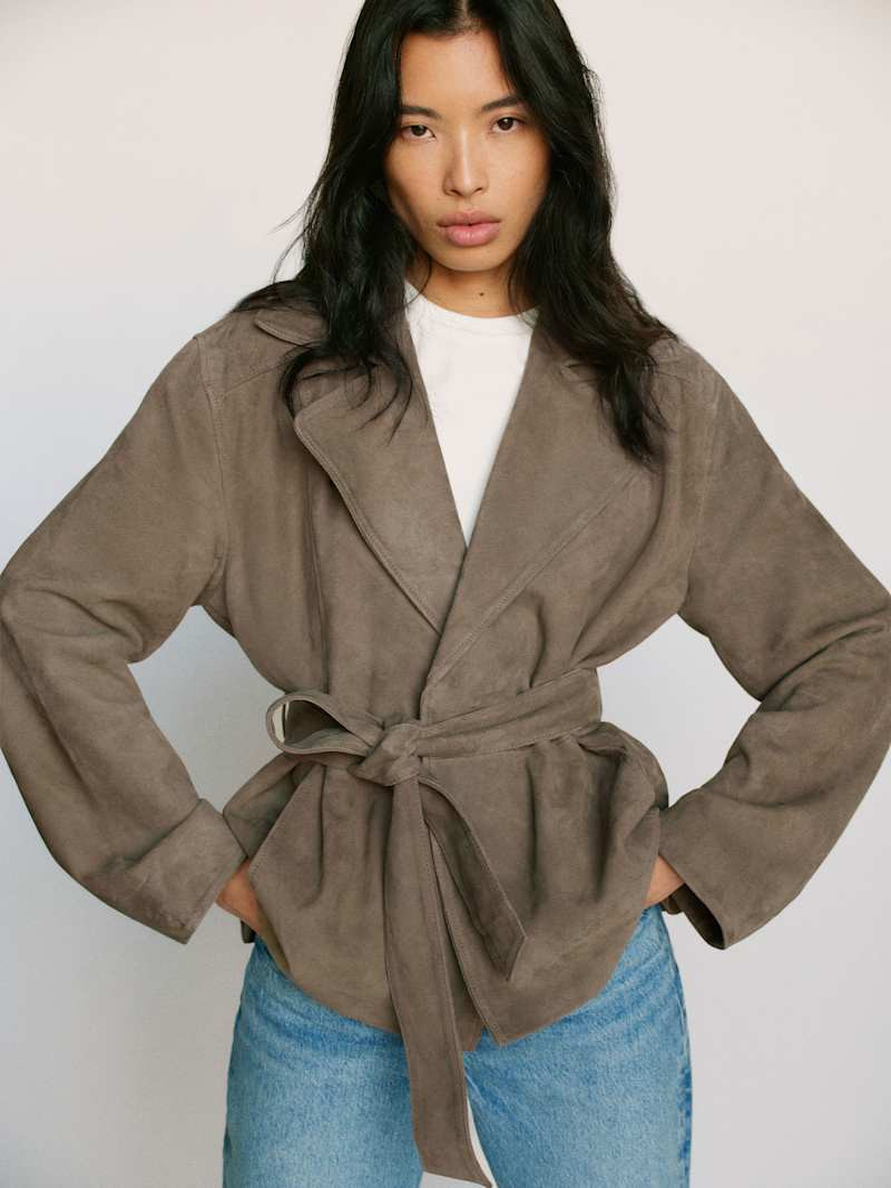 Veda Jaden Cropped Trench | Reformation (Global)