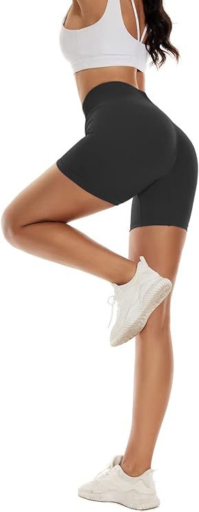 BATHRINS Women's Seamless Butt Lifting Shorts High Waisted Booty Shorts Running Gym Yoga Workout ... | Amazon (US)