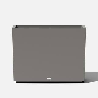 Veradek Block Span 30 in. Medium Grey Plastic Planter | The Home Depot