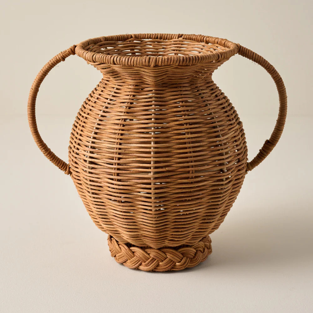 Mabel Rattan Vase | Magnolia