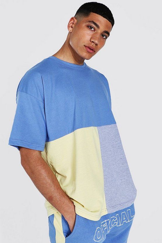 Official Colour Block T-Shirt and Short Set | Boohoo.com (US & CA)