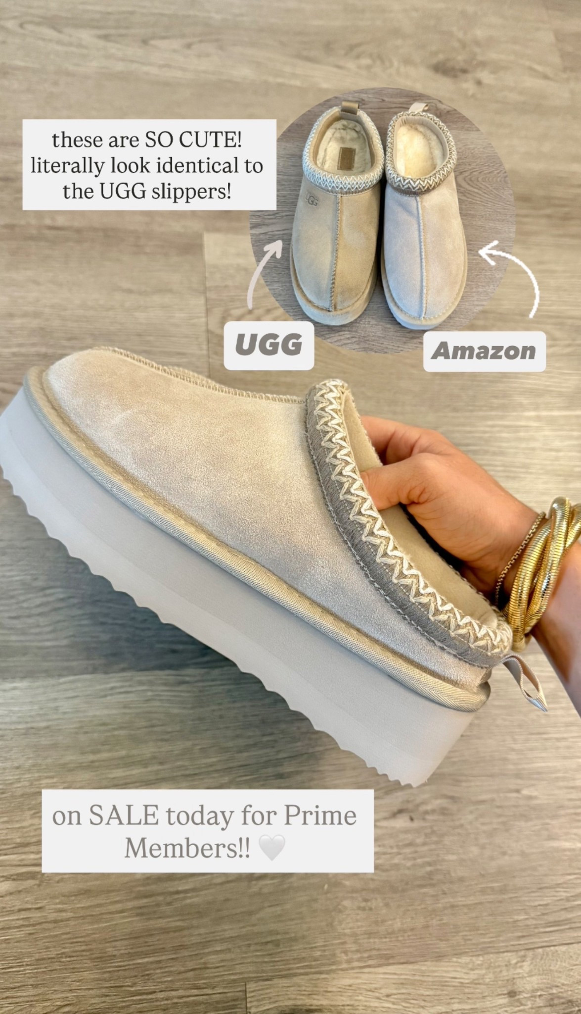 get you a pair of these while they’re on SALE for Prime members!! 🤍✨☁️