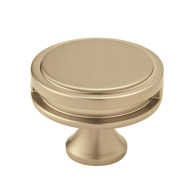 Amerock Oberon 1.75-in Golden Champagne Round Contemporary Cabinet Knob Lowes.com | Lowe's