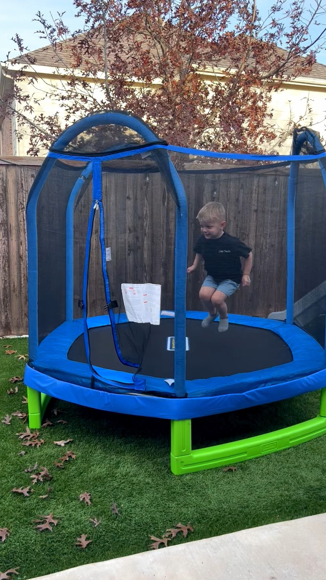 My first trampoline! Toddler trampoline. Perfect for up to five year old. 

#LTKHome #LTKKids