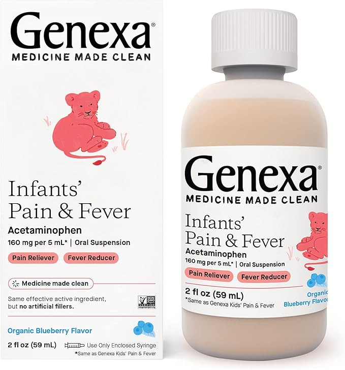 Genexa Infants’ Acetaminophen Oral Suspension | for Babies | Temporarily Relieves Pain and Feve... | Amazon (US)