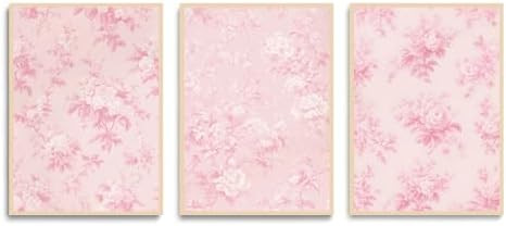 LYPHNX Pink Chinoiserie Flower Poster Wall Art light Pink Love Shack Fancy Canvas Decor Paintings... | Amazon (US)