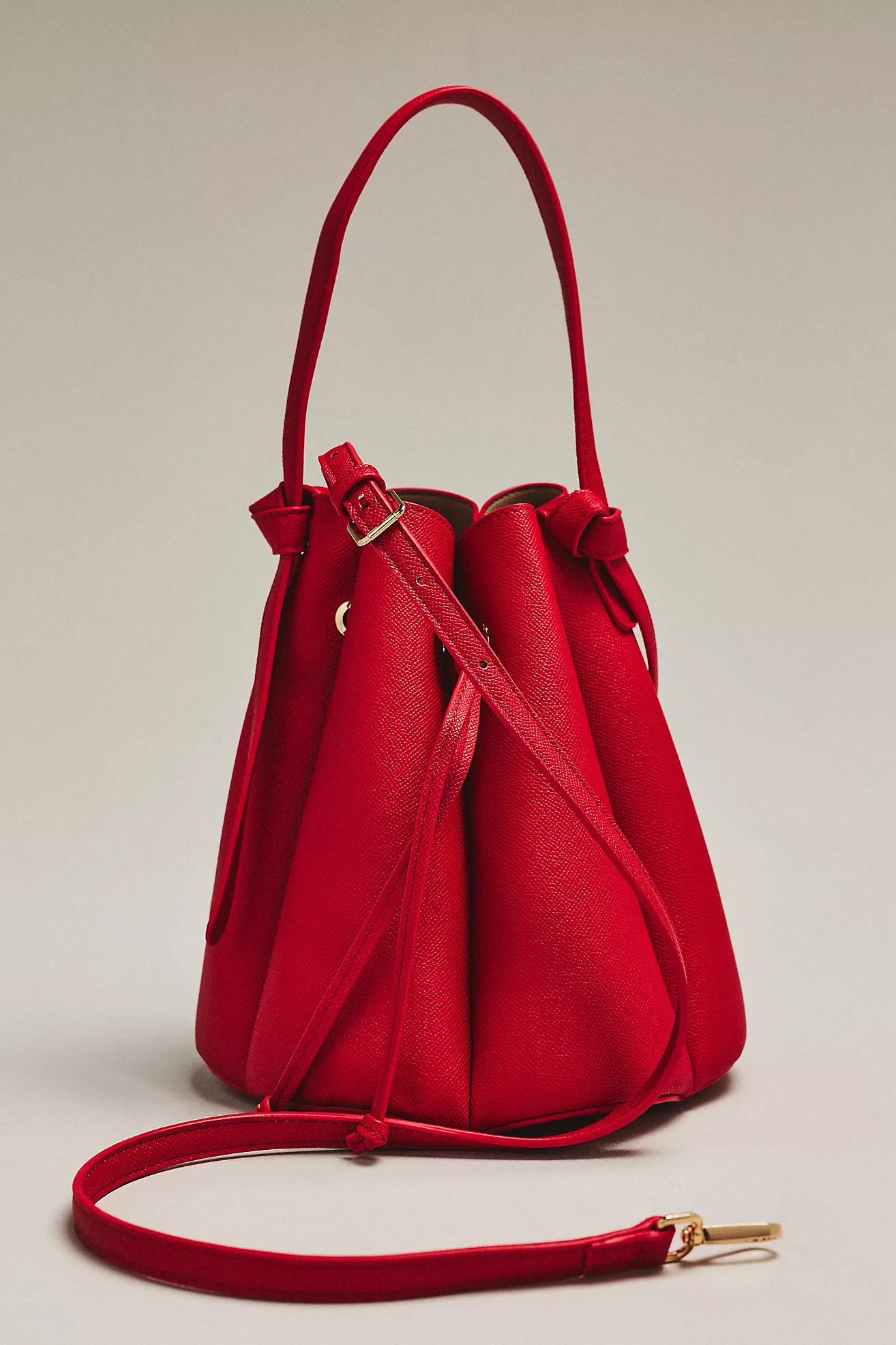 Laguna Cinched Vegan Leather Bucket Bag | Anthropologie (US)