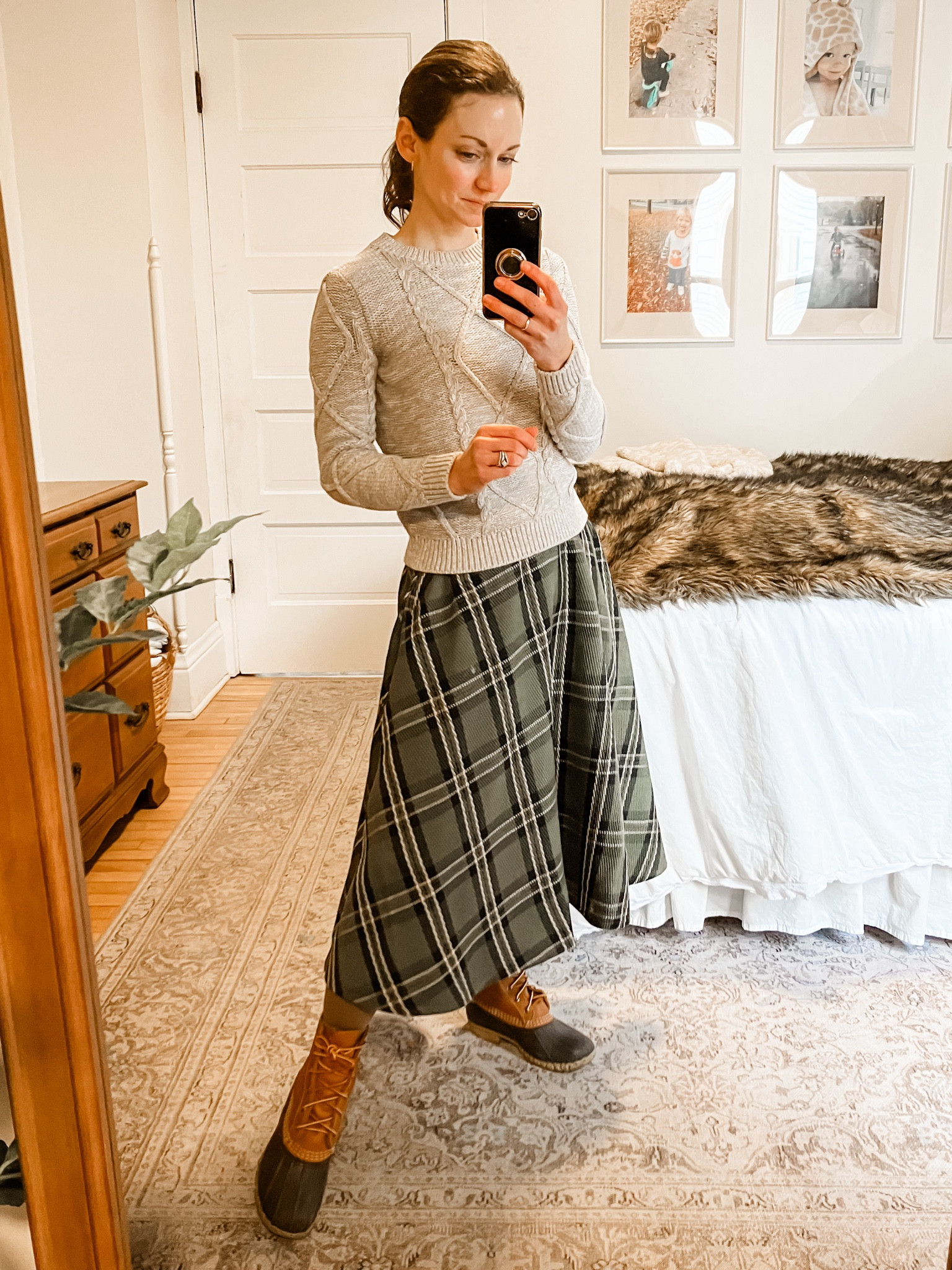 Cute winter outfit!
Wearing size XS Chicwish skirt. Size 6 L.L.Bean boots, leather, made in Maine. 
Size S Amazon tights  
Petite outfit. Classic outfit. English outfit  

#LTKFindsUnder50 #LTKSeasonal #LTKOver40